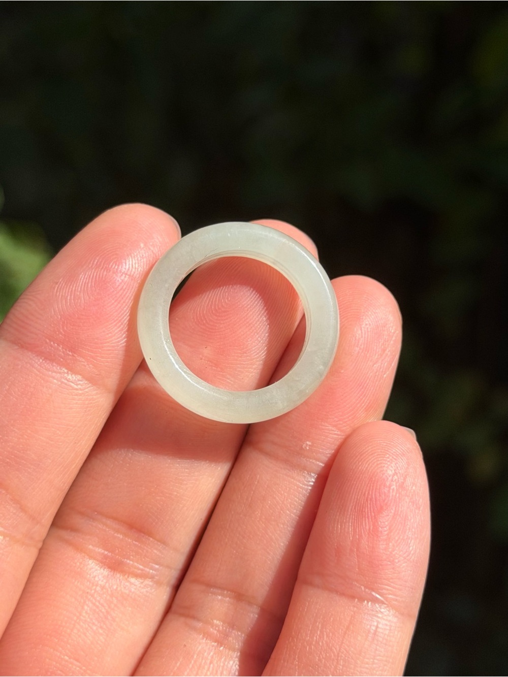 SIZE 6.5 Light Green Natural Xiuyu Jade Ring 2553 - Picture 8 of 8